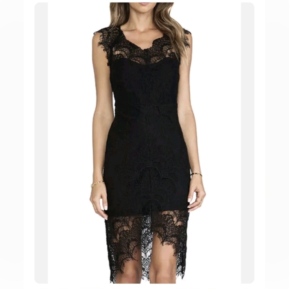 NWT Intimately Free‎ People Bodycon Lace Slip Dress Gothic Halloween Size XS